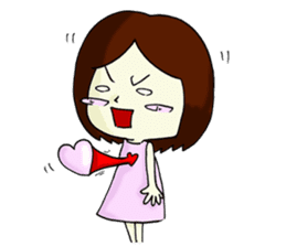 Love girl - pure love Hen sticker #11885763