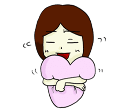 Love girl - pure love Hen sticker #11885769