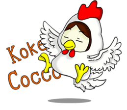 Love girl - pure love Hen sticker #11885777