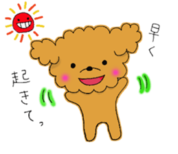 My toy poodle RAMUchan sticker #11886117