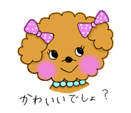 My toy poodle RAMUchan sticker #11886123