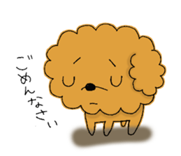 My toy poodle RAMUchan sticker #11886139