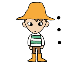 Everyday words of the boy hat-kun. sticker #11887190