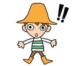 Everyday words of the boy hat-kun. sticker #11887191