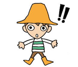 Everyday words of the boy hat-kun. sticker #11887191