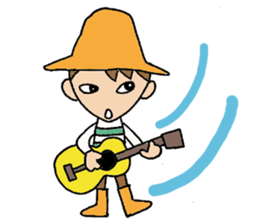 Everyday words of the boy hat-kun. sticker #11887215