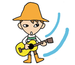 Everyday words of the boy hat-kun. sticker #11887215