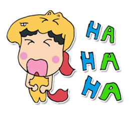 Hello! My name "Momojung" ^_^ sticker #11887406