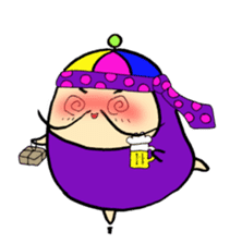 Purple hermit Sticker 2nd sticker #11887776