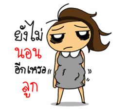 Happy Pregnant Mom sticker #11887928