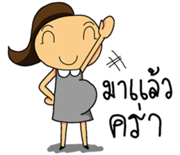 Happy Pregnant Mom sticker #11887945