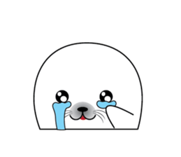 Broken-hearted seal (Shark ver.) sticker #11889192