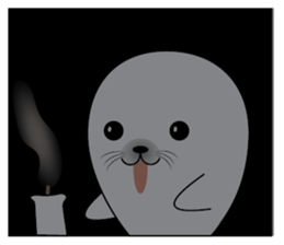 Broken-hearted seal (Shark ver.) sticker #11889196