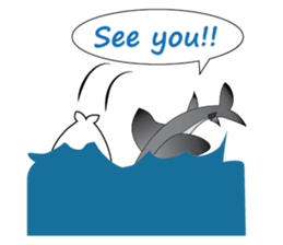 Broken-hearted seal (Shark ver.) sticker #11889213