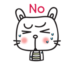 cute lovely rabbit 'Bito' (English) sticker #11889424