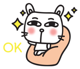 cute lovely rabbit 'Bito' (English) sticker #11889425