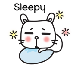 cute lovely rabbit 'Bito' (English) sticker #11889438