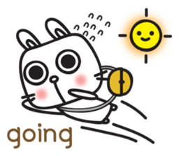cute lovely rabbit 'Bito' (English) sticker #11889443