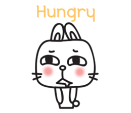 cute lovely rabbit 'Bito' (English) sticker #11889445