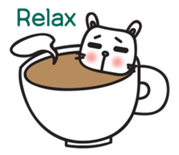 cute lovely rabbit 'Bito' (English) sticker #11889446