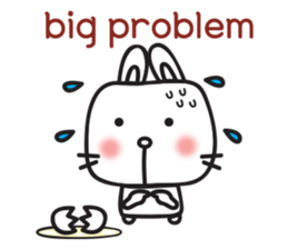 cute lovely rabbit 'Bito' (English) sticker #11889449