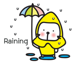 cute lovely rabbit 'Bito' (English) sticker #11889452