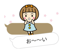 Anime Kawaii girl sticker #11890576