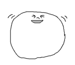 happiness face sticker #11891638