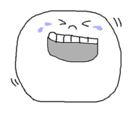 happiness face sticker #11891659