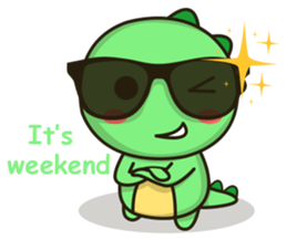Kawaii Dino 2 sticker #11892469