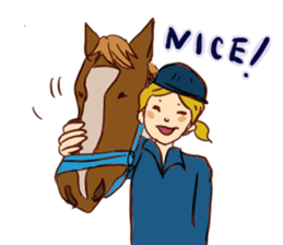Horse and horseback riding sticker #11892510