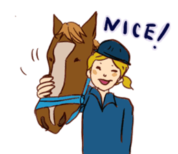 Horse and horseback riding sticker #11892510