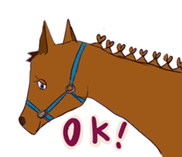 Horse and horseback riding sticker #11892513