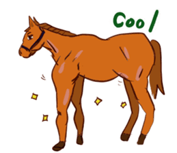 Horse and horseback riding sticker #11892514