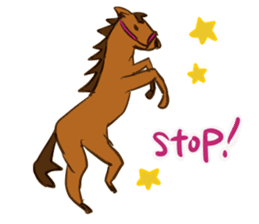 Horse and horseback riding sticker #11892523