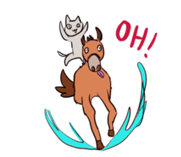 Horse and horseback riding sticker #11892524