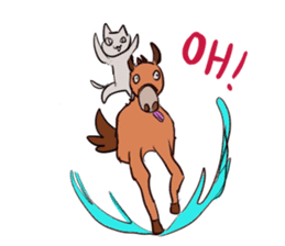 Horse and horseback riding sticker #11892524