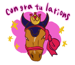 Horse and horseback riding sticker #11892525