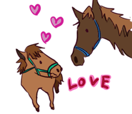 Horse and horseback riding sticker #11892530