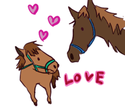 Horse and horseback riding sticker #11892530