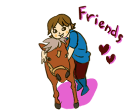 Horse and horseback riding sticker #11892532