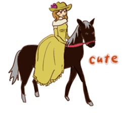 Horse and horseback riding sticker #11892534