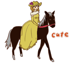 Horse and horseback riding sticker #11892534