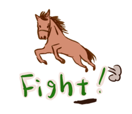 Horse and horseback riding sticker #11892540