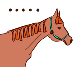 Horse and horseback riding sticker #11892541