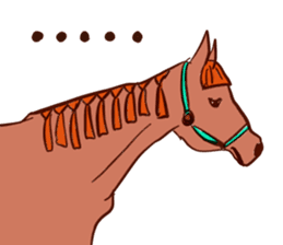 Horse and horseback riding sticker #11892541