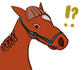 Horse and horseback riding sticker #11892542