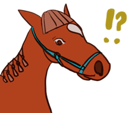 Horse and horseback riding sticker #11892542