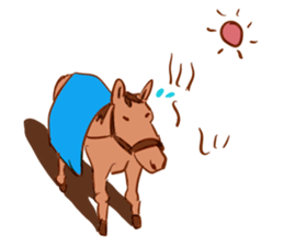 Horse and horseback riding sticker #11892545