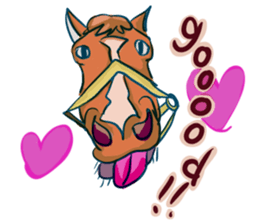 Horse and horseback riding sticker #11892547